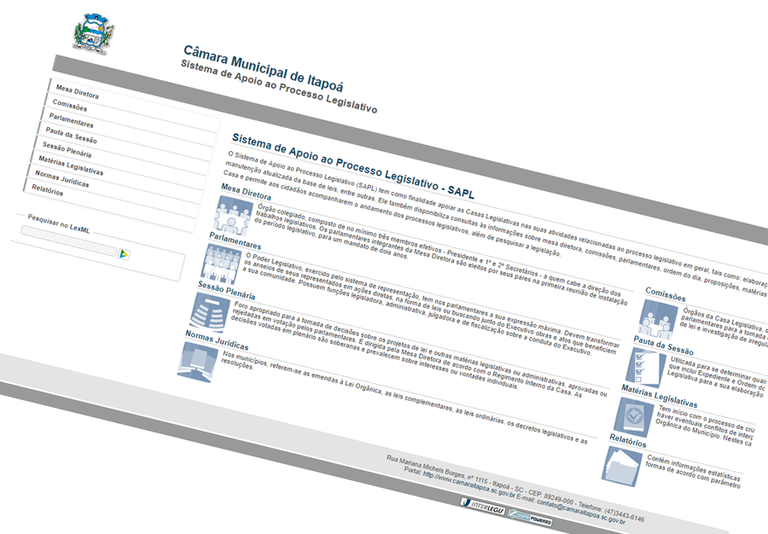Câmara catarinense acaba com papel no processo legislativo com SAPL